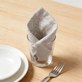 Geometric Pattern Linen-Blend Napkin