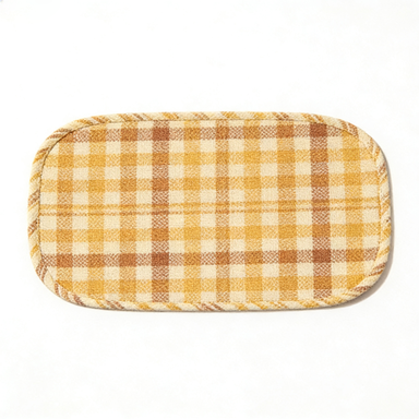 Mustard Yellow Plaid Woven Placemat