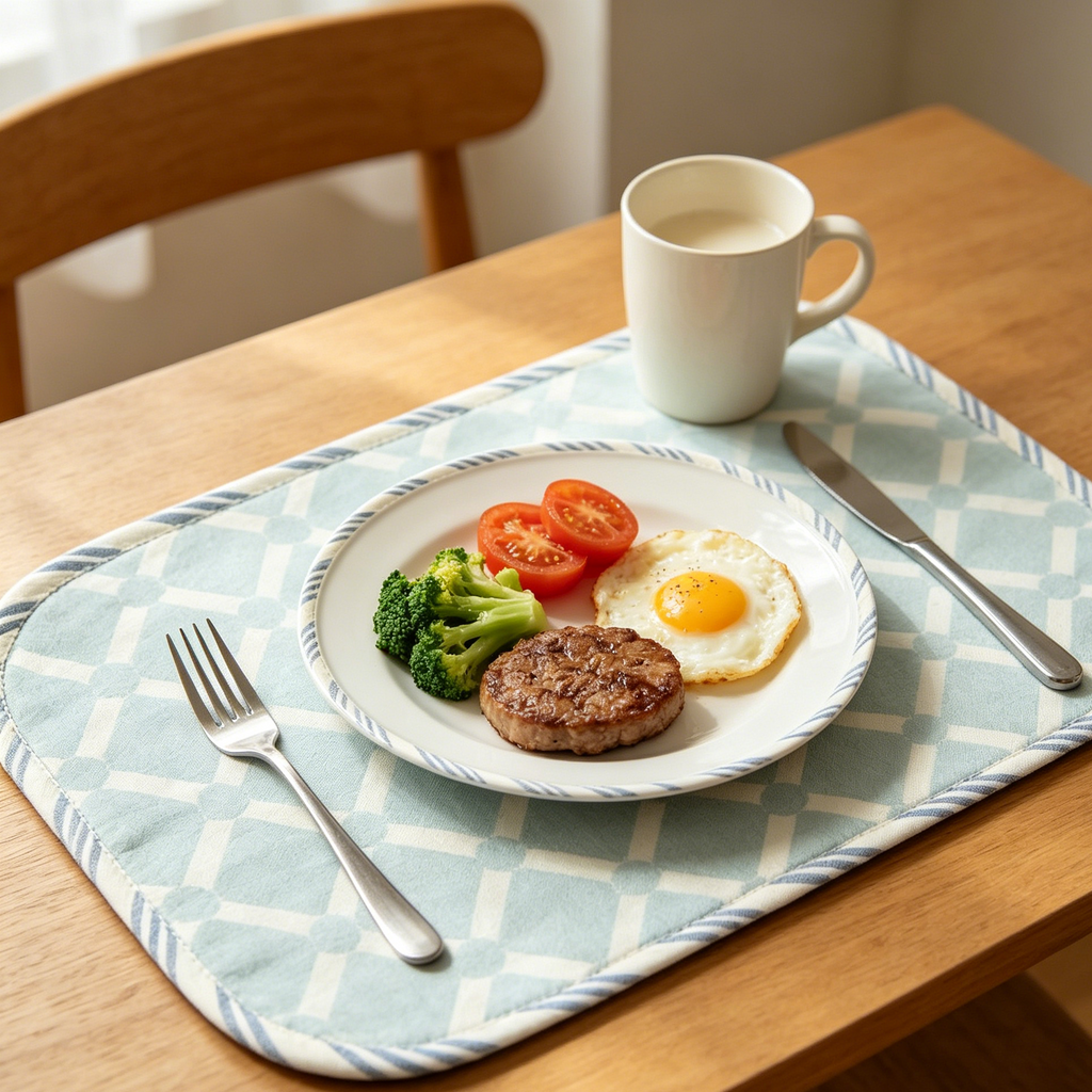 Baby Blue Geometric Placemat
