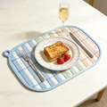 Ombre Check Silicone Placemat