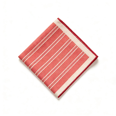 Red & White Striped Cotton Napkin